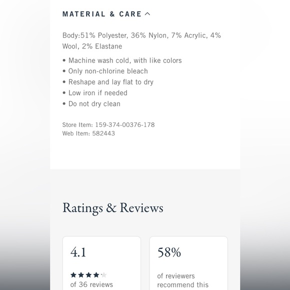 A&F Madeline Crew Mini Sweater Dress in Cream - Picture 2 of 8